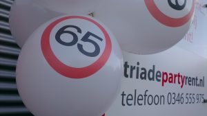 Ad Vermeulen - 65 jaar - jubileum - Triade Party Rent - ballonnen